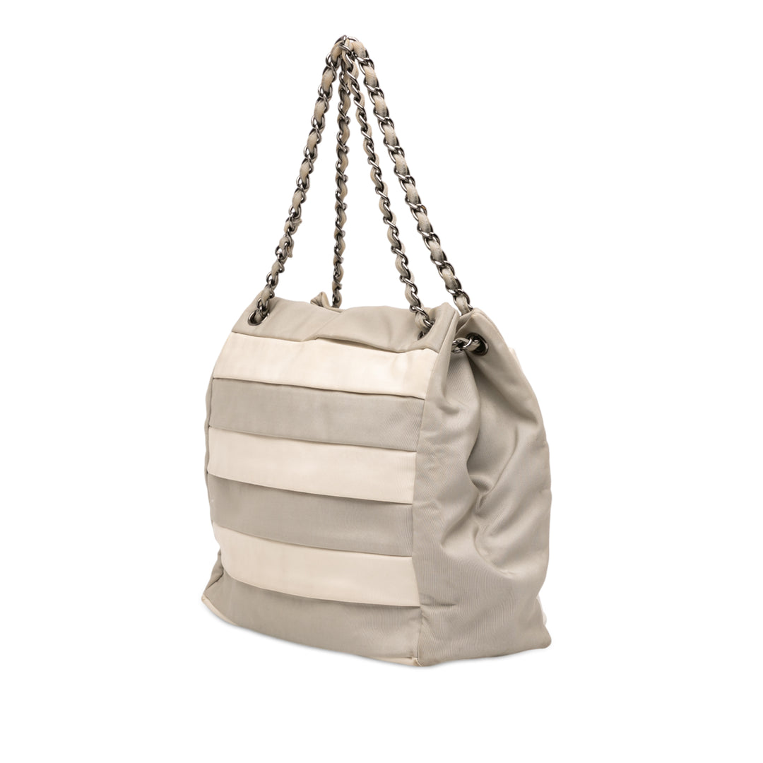 Chanel Bicolor Nylon Grosgrain Reissue 2.55 Shopping Cabas