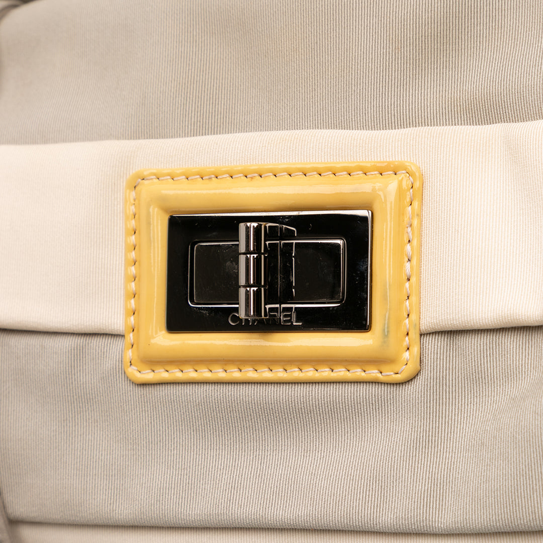 Chanel Bicolor Nylon Grosgrain Reissue 2.55 Shopping Cabas