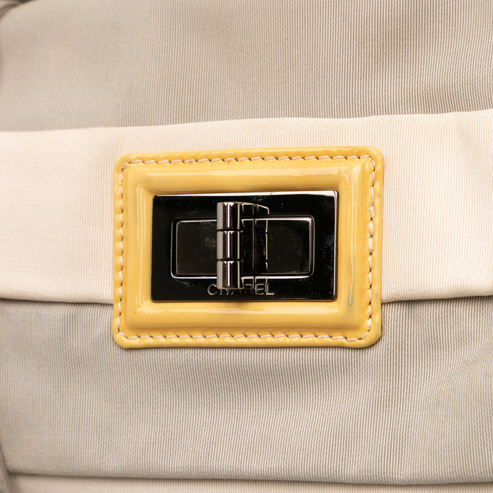 Chanel Bicolor Nylon Grosgrain Reissue 2.55 Shopping Cabas