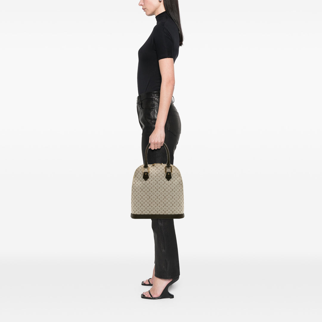 Louis Vuitton Monogram Mini Lin Alma Haut Marron