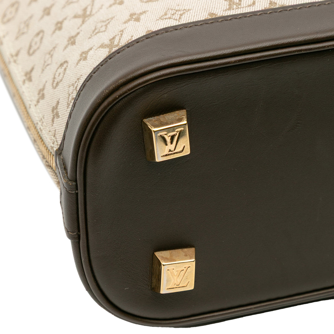 Louis Vuitton Monogram Mini Lin Alma Haut Marron