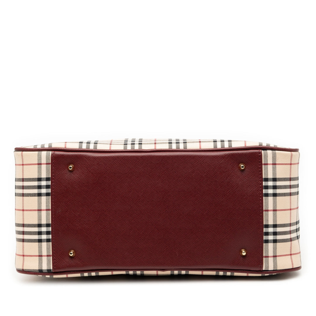 Burberry House Check Toile Sac à main – GABY PARIS Authentique
