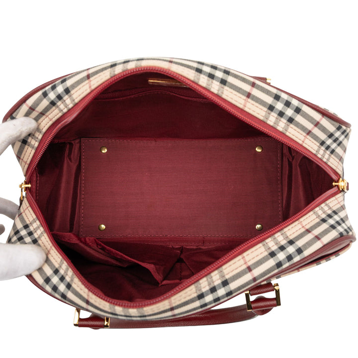 Burberry House Check Toile Sac à main – GABY PARIS Authentique