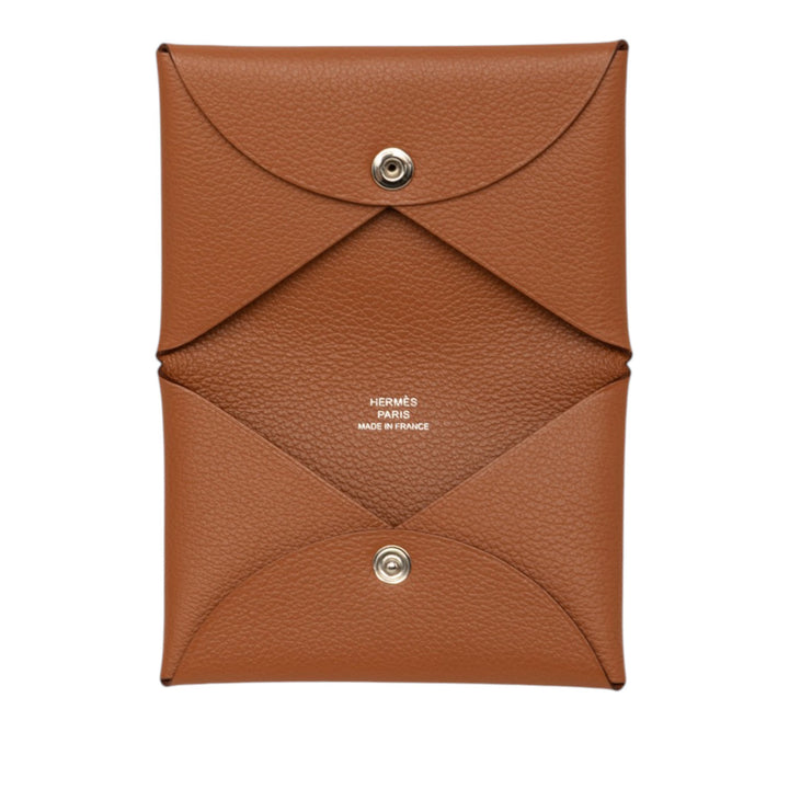 Calvi Porte-cartes Epsom Marron