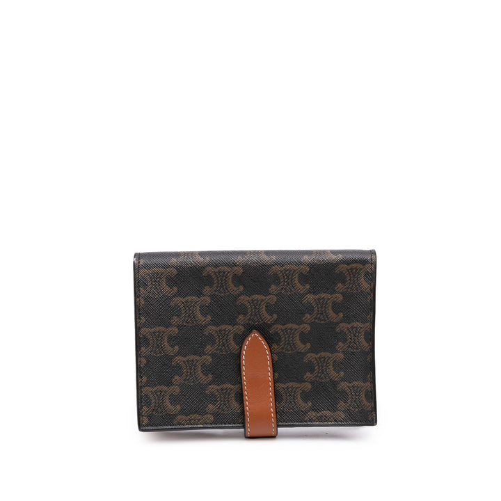Triomphe Compact Portefeuille Triomphe enduite Marron