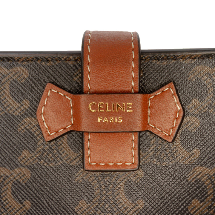Triomphe Compact Portefeuille Triomphe enduite Marron