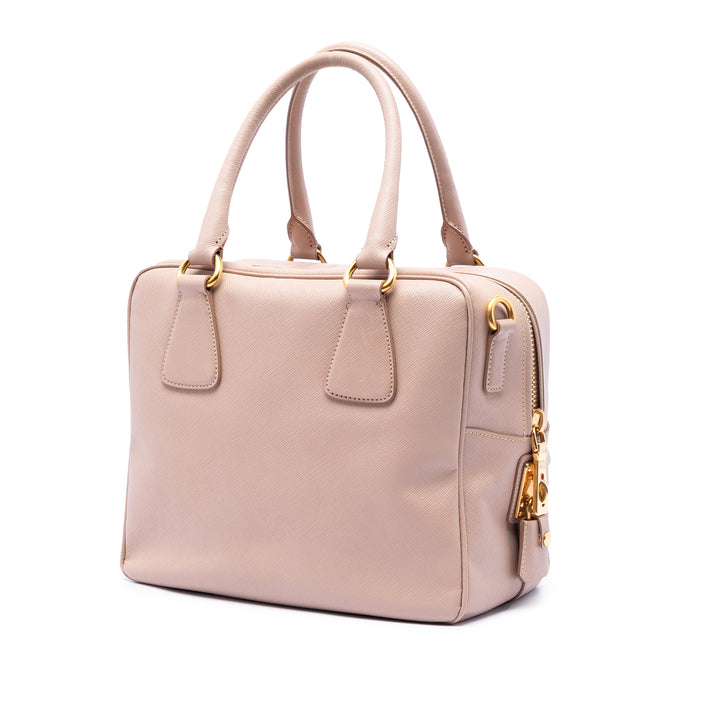 Prada Small Saffiano Square Bauletto Sac