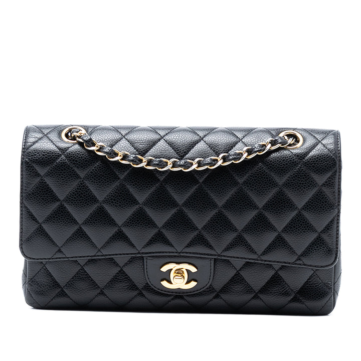 Chanel Medium Classic Caviar Double rabat