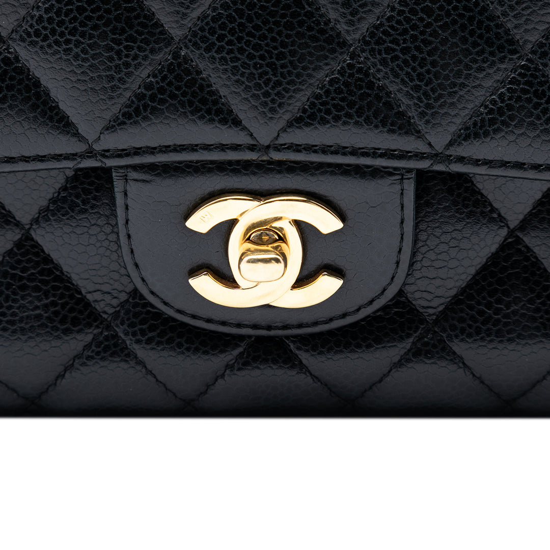 Chanel Medium Classic Caviar Double rabat