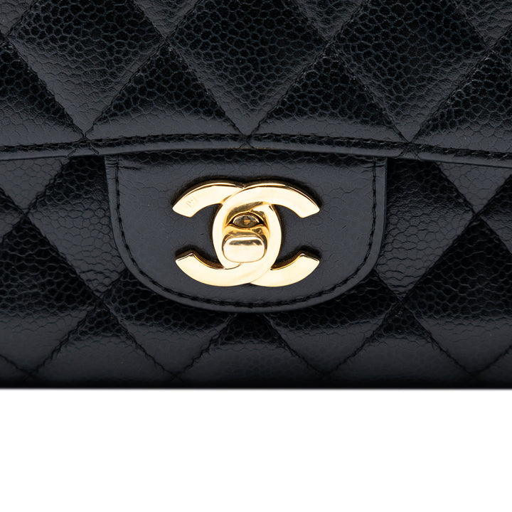 Chanel Medium Classic Caviar Double rabat