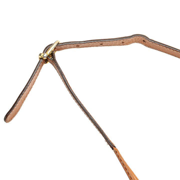 Macadam Coated Canvas Crossbody Brown - Gaby Paris