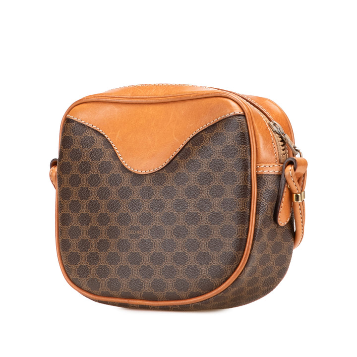Macadam Coated Canvas Crossbody Brown - Gaby Paris