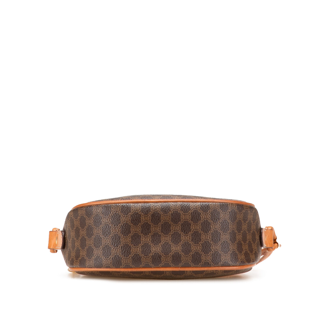 Macadam Coated Canvas Crossbody Brown - Gaby Paris