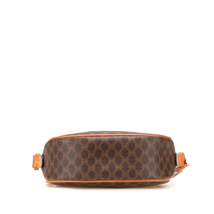 Macadam Coated Canvas Crossbody Brown - Gaby Paris