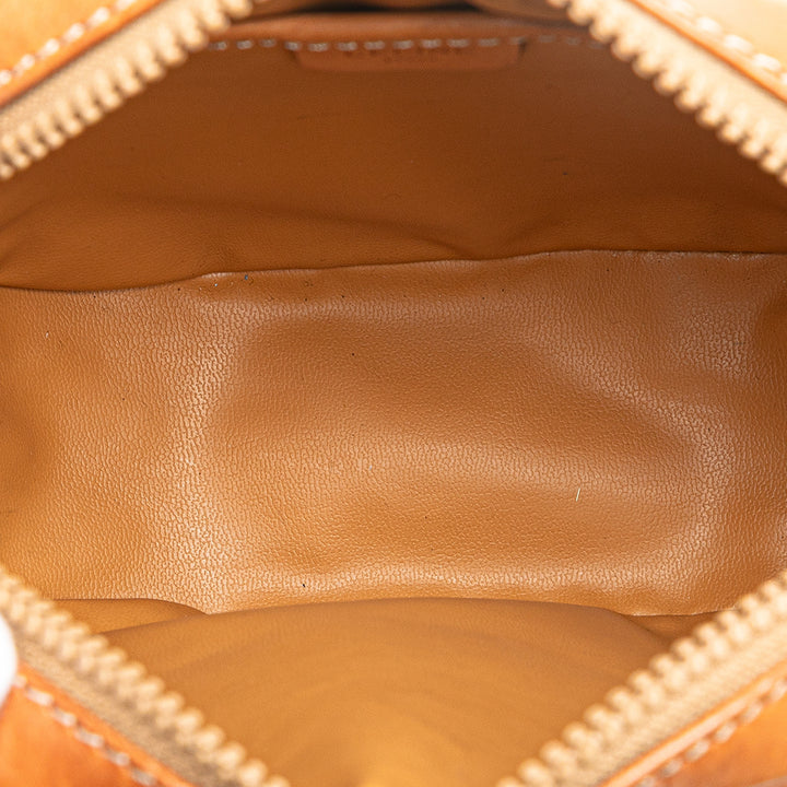Macadam Coated Canvas Crossbody Brown - Gaby Paris