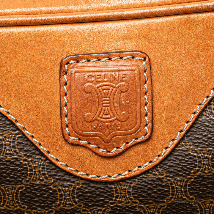Macadam Coated Canvas Crossbody Brown - Gaby Paris