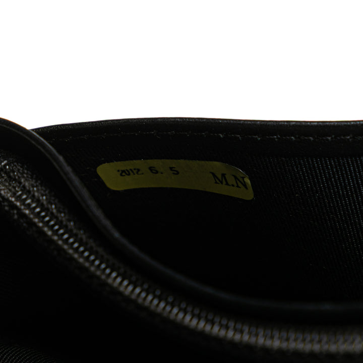 Chanel CC Quilted Cuir verni L Yen Bifold Wallet Noir