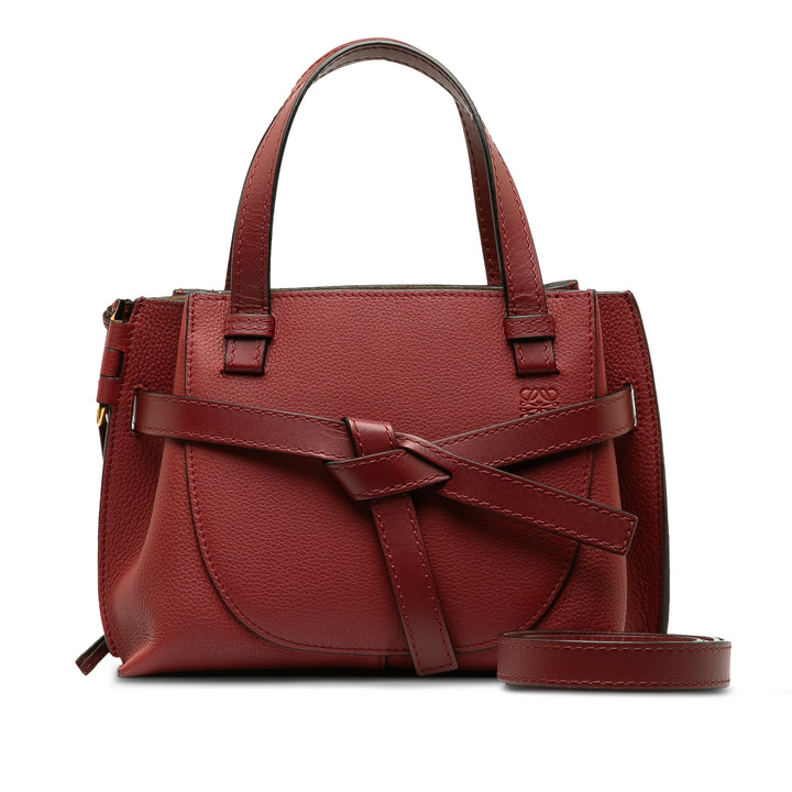 Mini Gate Top Handle Satchel Red - Gaby Paris