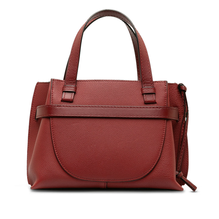 Mini Gate Top Handle Satchel Red - Gaby Paris