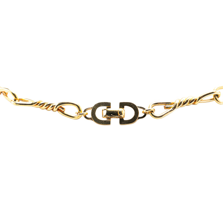 Gold Plated Double Chain Necklace Gold - Gaby Paris