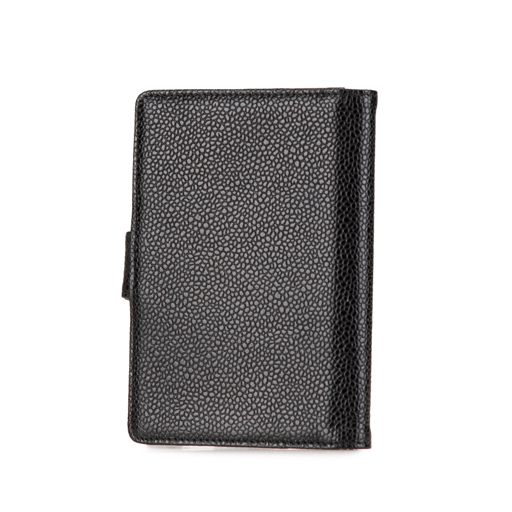 Mini Caviar Agenda Cover Black - Gaby Paris