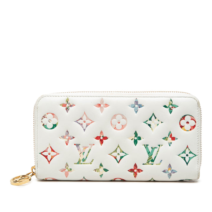 Garden Zippy Portefeuille long Monogram Blanc