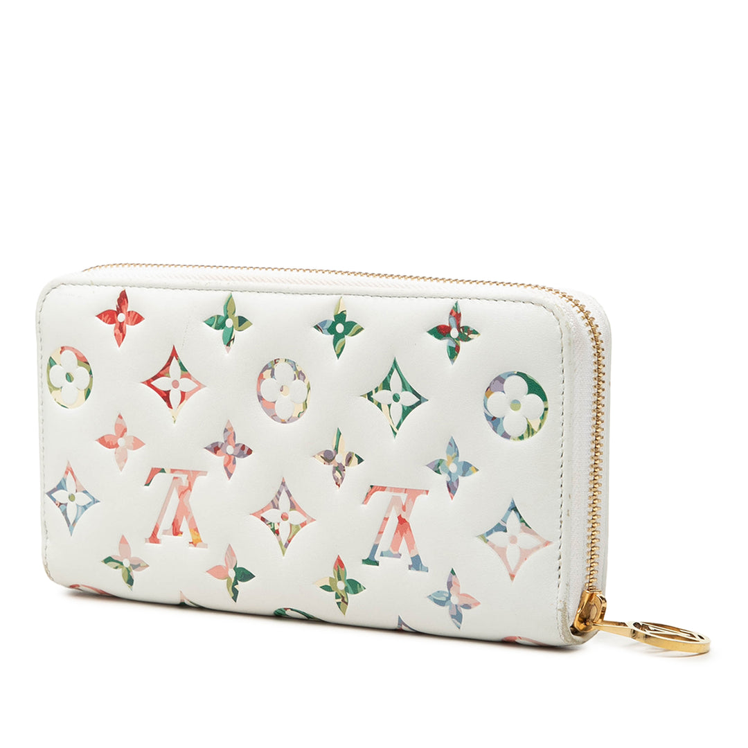 Garden Zippy Portefeuille long Monogram Blanc