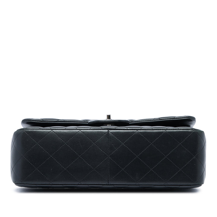 Chanel Classic Double rabat Jumbo Cuir d'agneau Noir