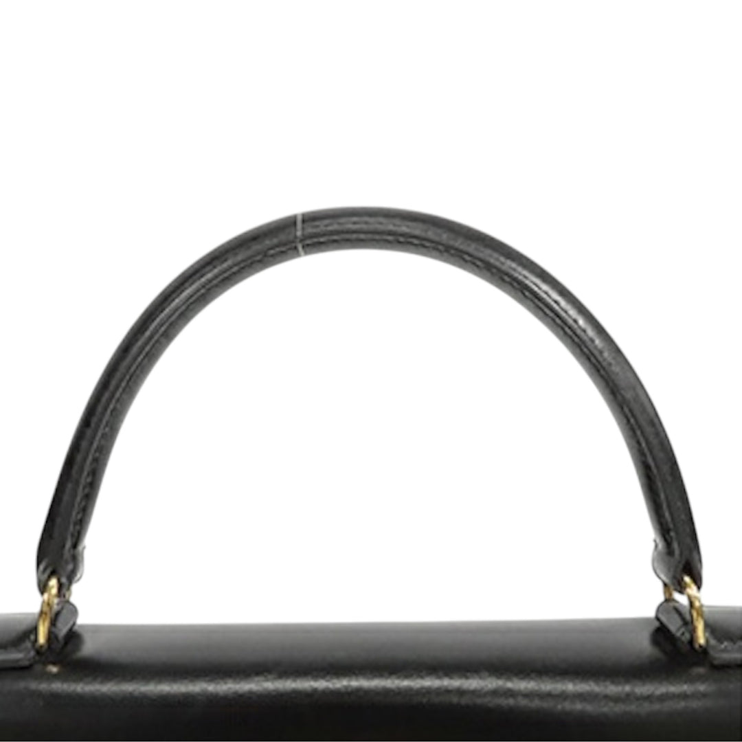 Hermès Boîte Veau Kelly Retourne 28 Noir – GABY PARIS Authentique