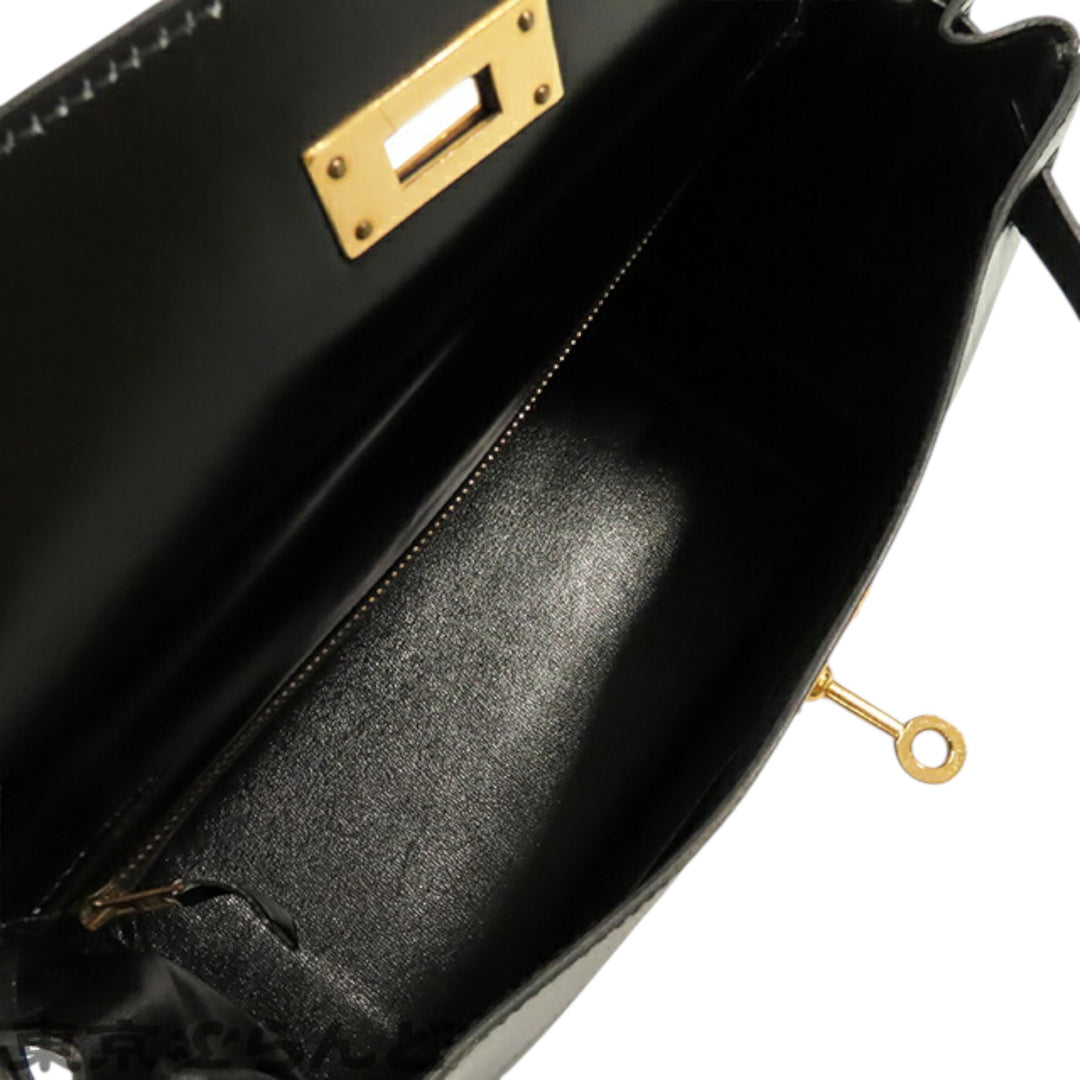 Hermès Boîte Veau Kelly Retourne 28 Noir – GABY PARIS Authentique
