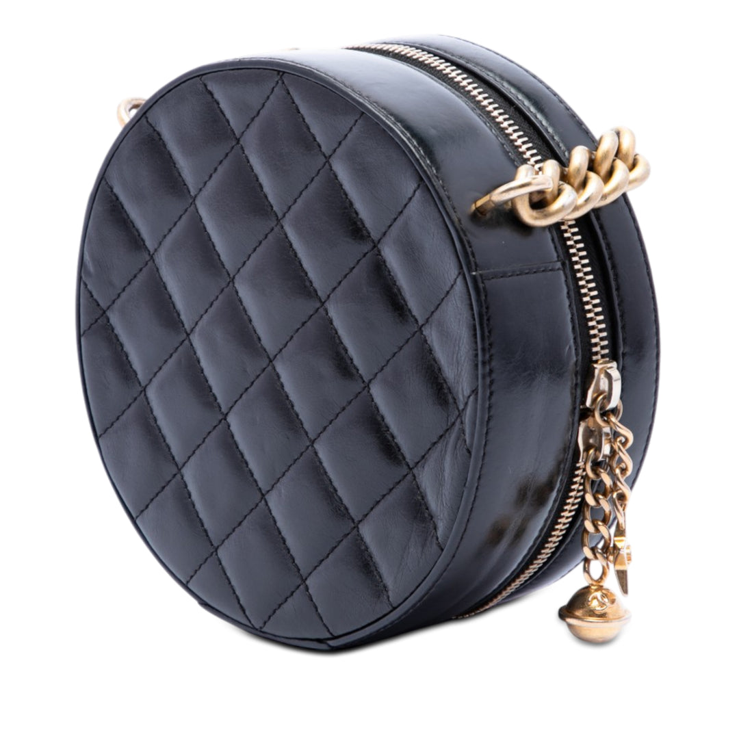 Chanel Glazed Cuir de veau Rond As Earth Evening Sac