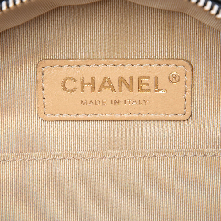 Chanel Glazed Cuir de veau Rond As Earth Evening Sac