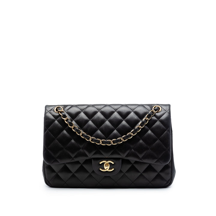 Chanel Jumbo Classic Cuir d’agneau Double rabat