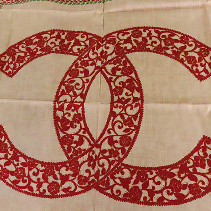 Chanel CC Camellia Foulard Soie