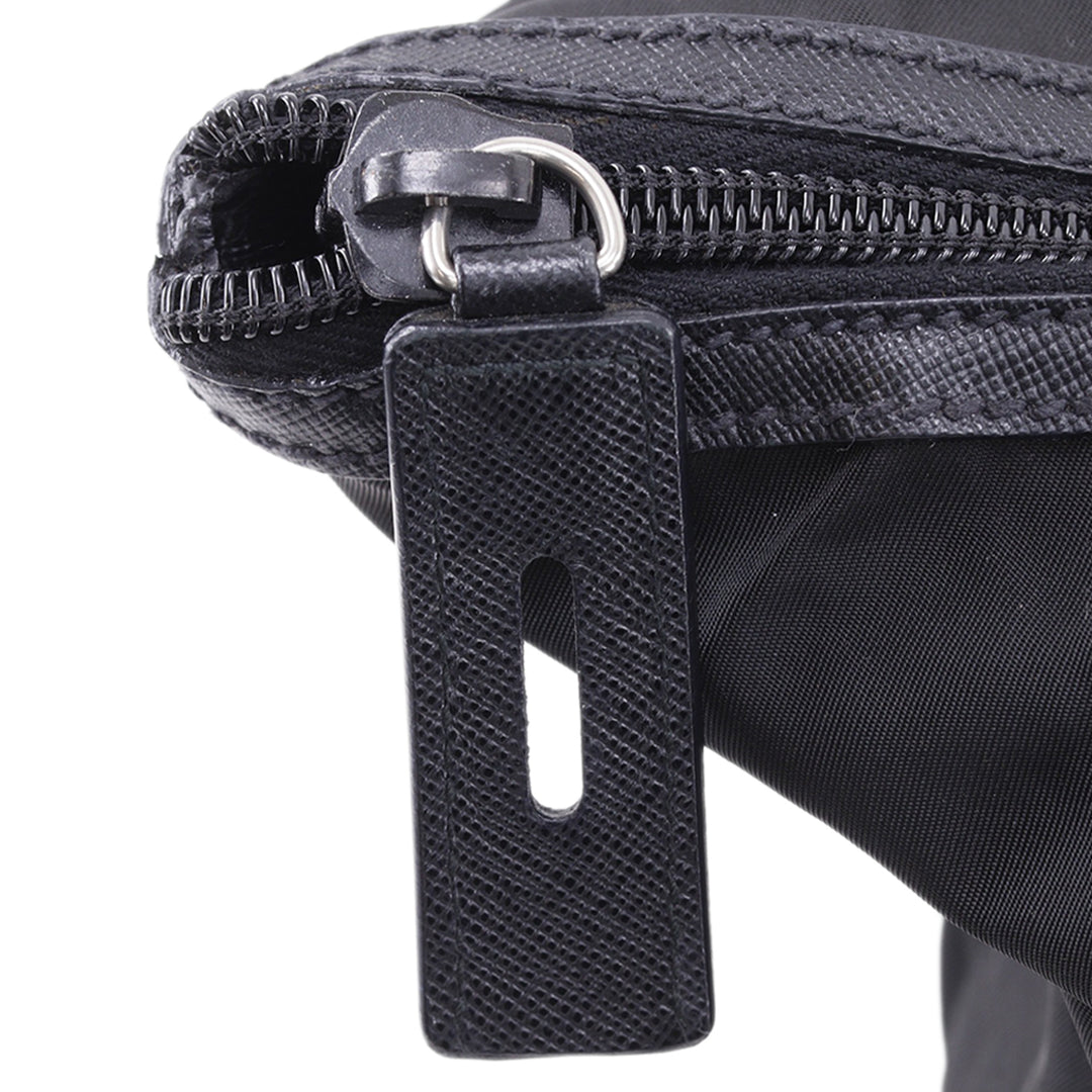 Prada Sac de voyage à finitions de voyage Saffiano Noir – vue 11 – GABY PARIS