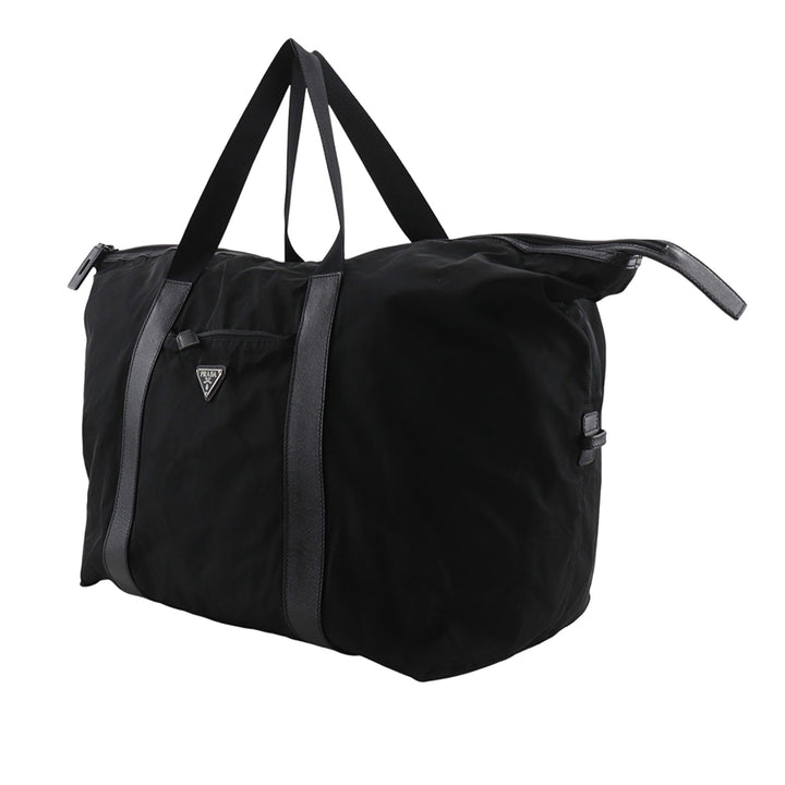 Prada Sac de voyage à finitions de voyage Saffiano Noir – vue 2 – GABY PARIS