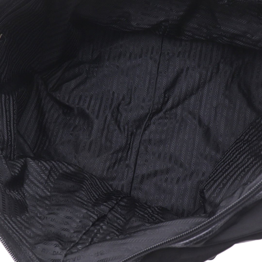 Prada Sac de voyage à finitions de voyage Saffiano Noir – vue 4 – GABY PARIS