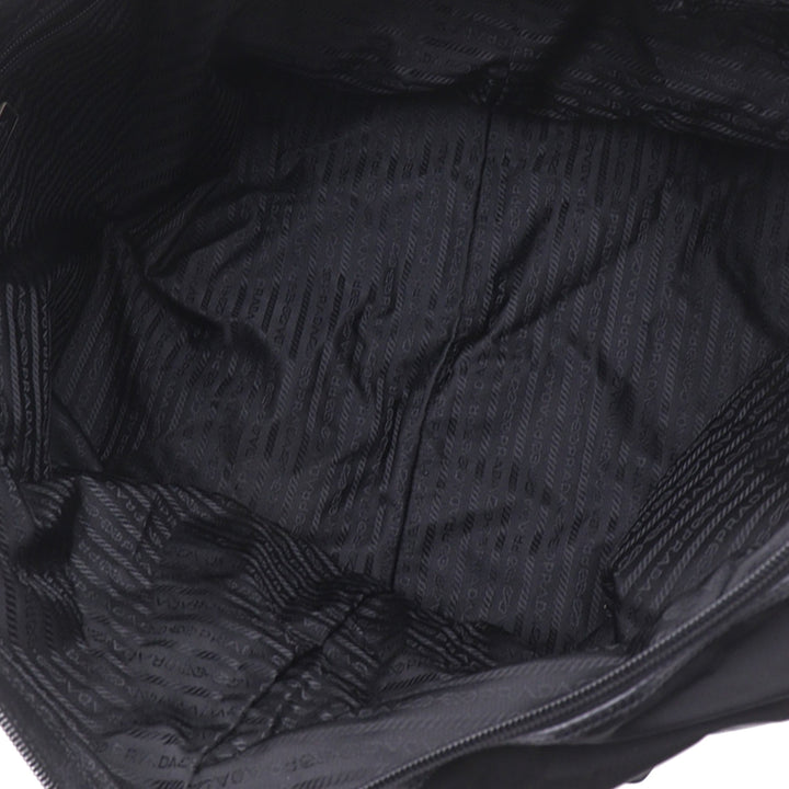 Prada Sac de voyage à finitions de voyage Saffiano Noir – vue 4 – GABY PARIS