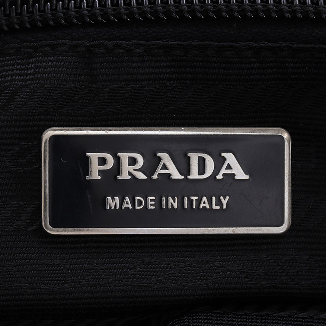 Prada Sac de voyage à finitions de voyage Saffiano Noir – vue 7 – GABY PARIS