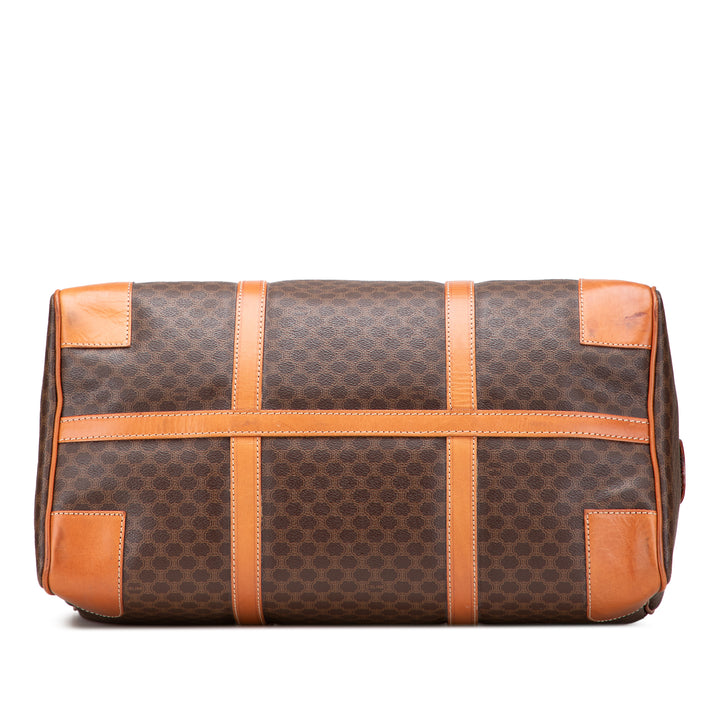 Macadam Coated Canvas Travel Bag Brown - Gaby Paris