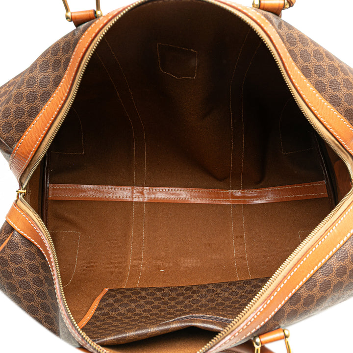 Macadam Coated Canvas Travel Bag Brown - Gaby Paris
