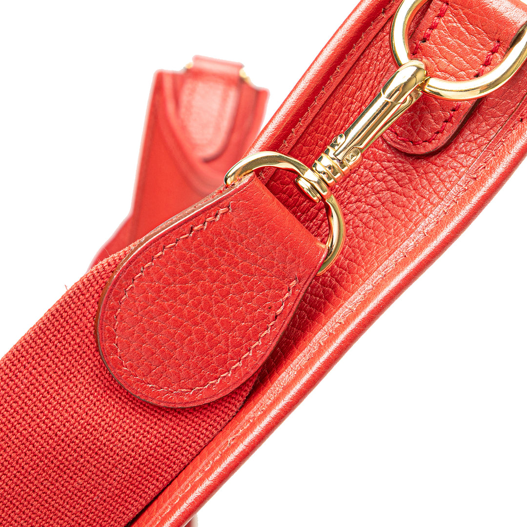 Hermès Sac bandoulière Evelyne I 33 Clémence Rouge – vue 9 – GABY PARIS