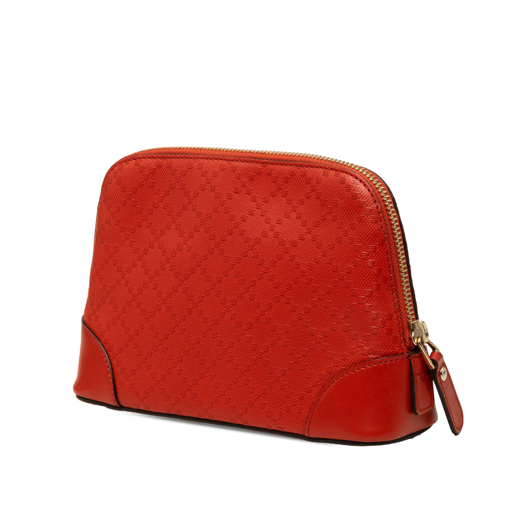 Gucci Trousse Diamante de maquillage Cuir de veau Rouge – vue 2 – GABY PARIS