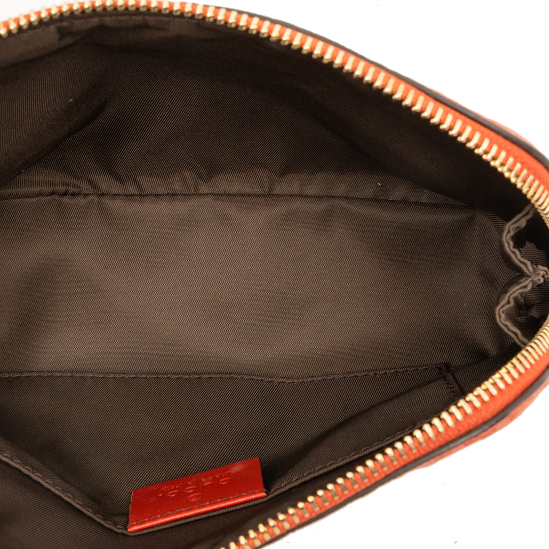 Gucci Trousse Diamante de maquillage Cuir de veau Rouge – vue 4 – GABY PARIS