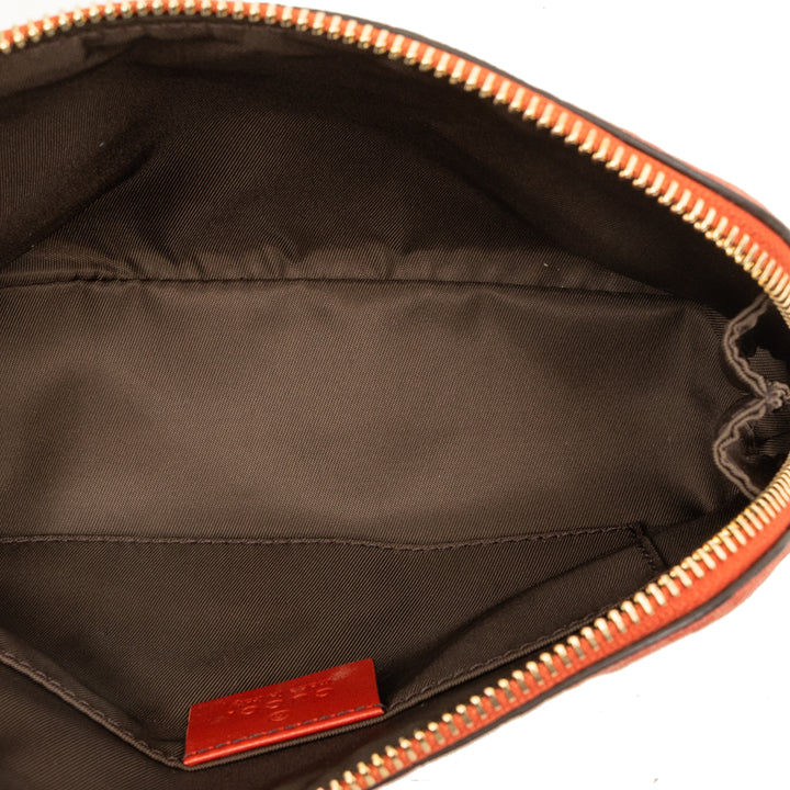 Gucci Trousse Diamante de maquillage Cuir de veau Rouge – vue 4 – GABY PARIS