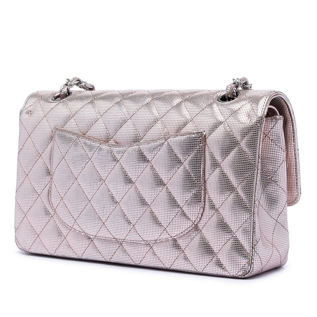 Chanel Medium Classic Cuir de veau Pixel Effect Double rabat
