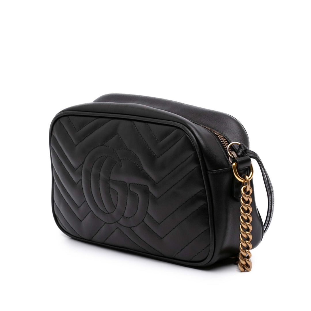 Gucci Small GG Marmont Matelasse Cuir de veau Sac porté croisé