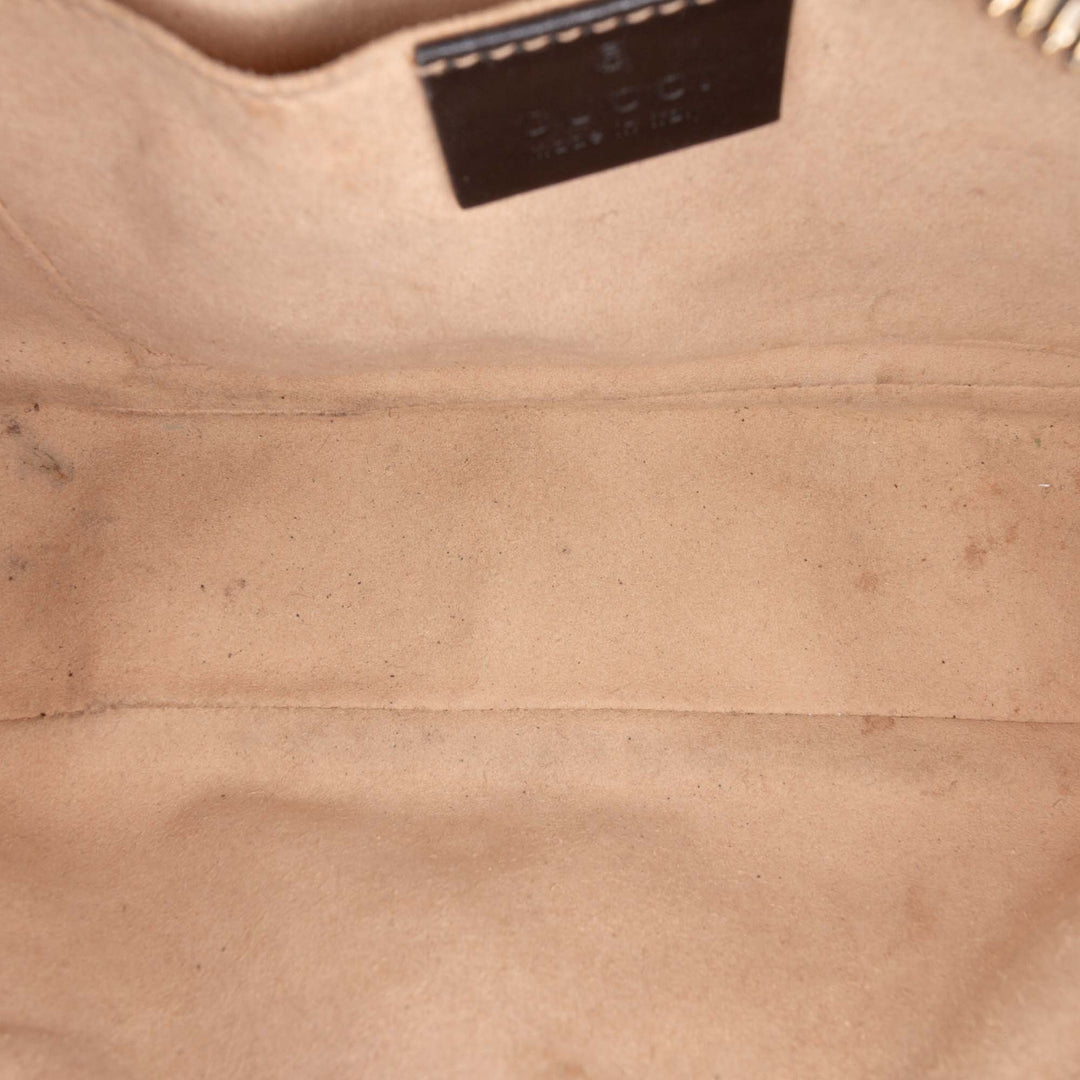 Gucci Small GG Marmont Matelasse Cuir de veau Sac porté croisé
