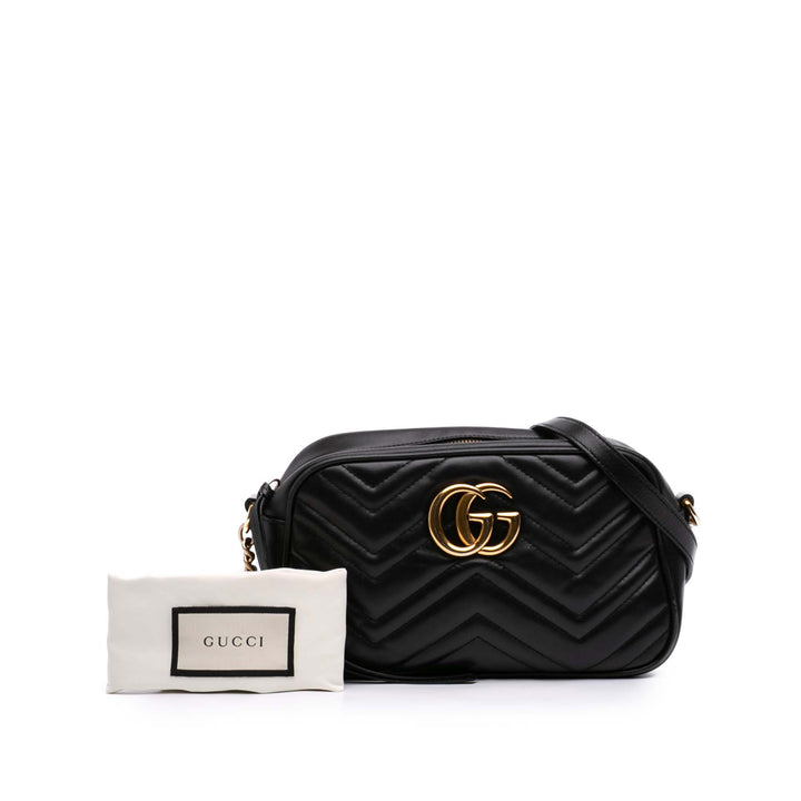 Gucci Small GG Marmont Matelasse Cuir de veau Sac porté croisé
