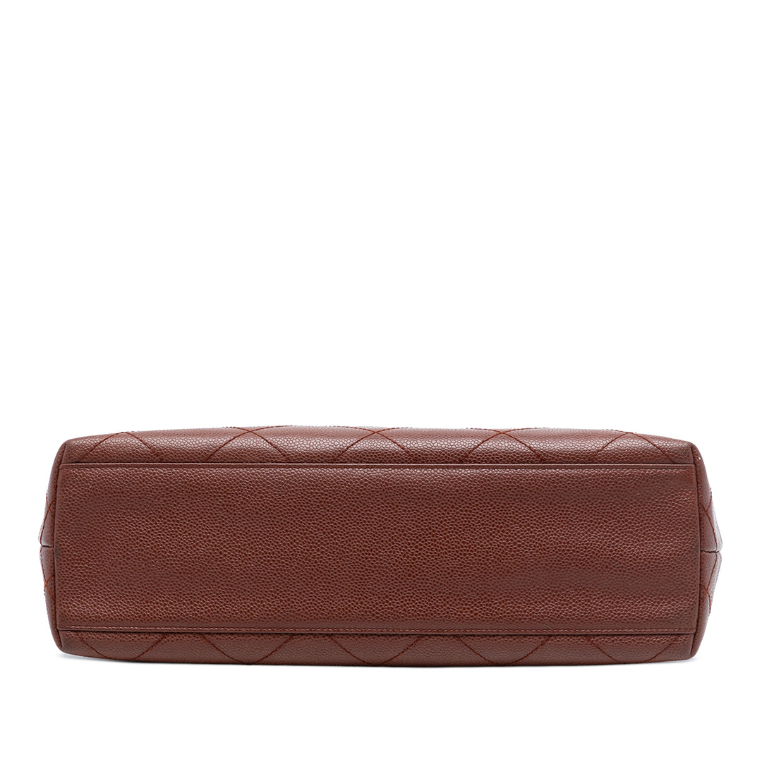 Chanel CC Matelassé Caviar Tortoise sac à anse supérieure – GABY PARIS Authentique